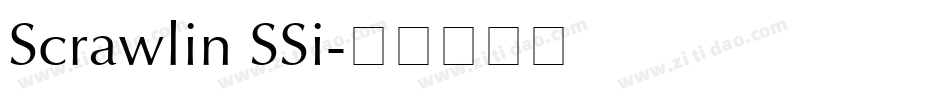 Scrawlin SSi字体转换